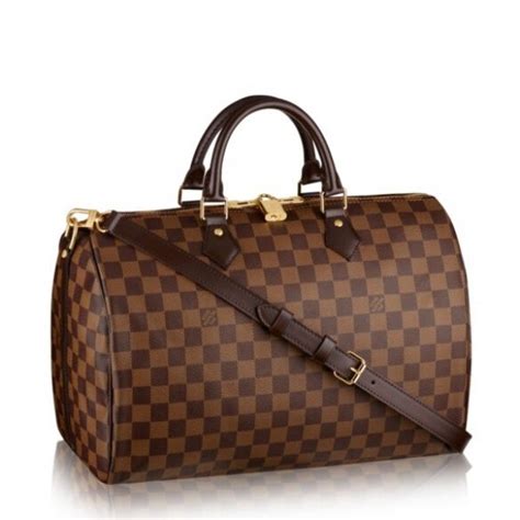 speedy 35 louis vuitton damier ebene bag site tradesy.com